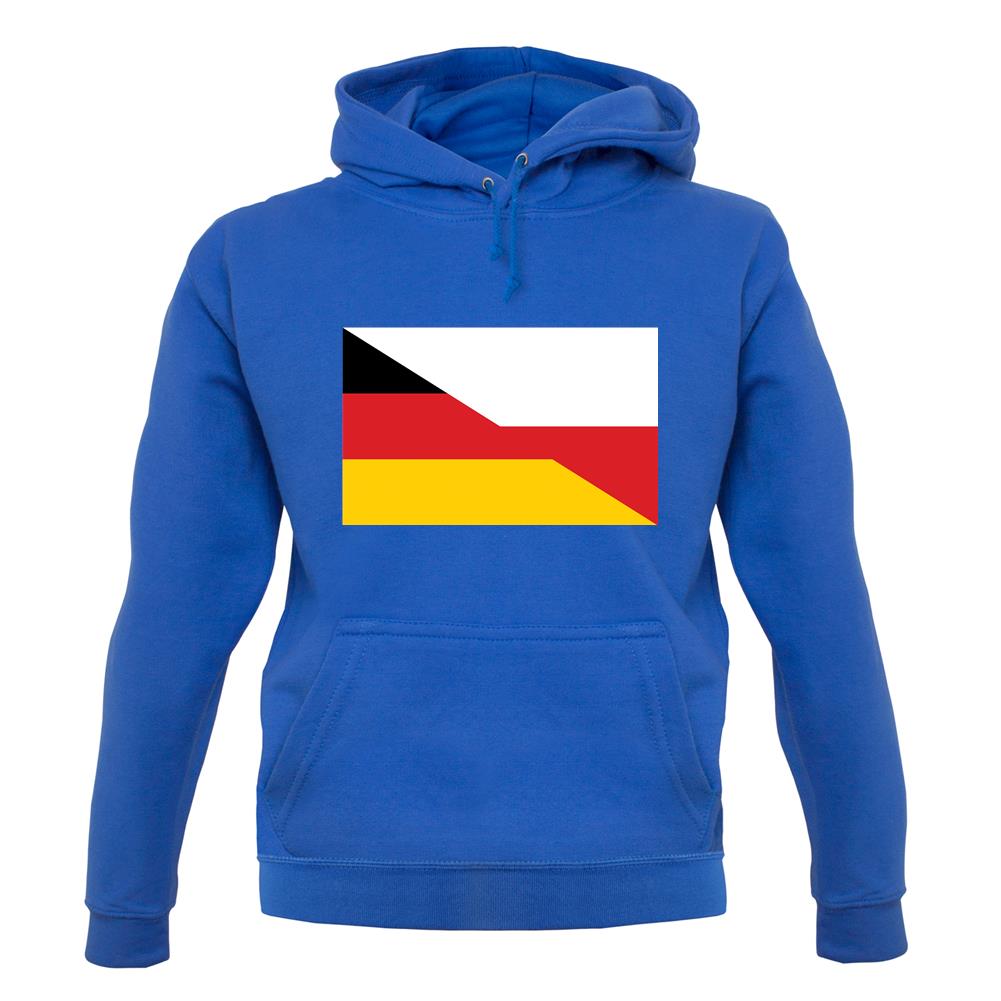 Half German Half Polish Flag unisex hoodie Half German Half Polish Flag unisex hoodie