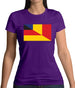 Half German Half Romanian Flag Womens T-Shirt Half German Half Romanian Flag Womens T-Shirt