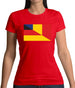 Half German Half Romanian Flag Womens T-Shirt Half German Half Romanian Flag Womens T-Shirt