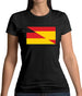 Half German Half Spanish Flag Womens T-Shirt Half German Half Spanish Flag Womens T-Shirt