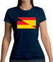 Half German Half Spanish Flag Womens T-Shirt Half German Half Spanish Flag Womens T-Shirt
