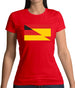Half German Half Spanish Flag Womens T-Shirt Half German Half Spanish Flag Womens T-Shirt