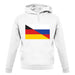 Half German Half Russian Flag unisex hoodie Half German Half Russian Flag unisex hoodie