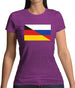 Half German Half Russian Flag Womens T-Shirt Half German Half Russian Flag Womens T-Shirt