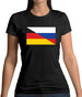 Half German Half Russian Flag Womens T-Shirt Half German Half Russian Flag Womens T-Shirt