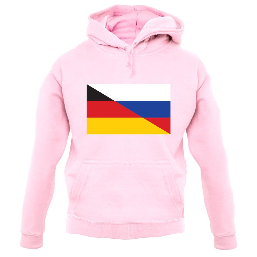 Half German Half Russian Flag unisex hoodie Half German Half Russian Flag unisex hoodie