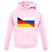 Half German Half Russian Flag unisex hoodie Half German Half Russian Flag unisex hoodie