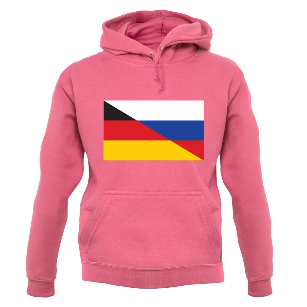 Half German Half Russian Flag unisex hoodie Half German Half Russian Flag unisex hoodie