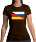 Half German Half Russian Flag Womens T-Shirt Half German Half Russian Flag Womens T-Shirt