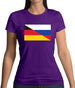 Half German Half Russian Flag Womens T-Shirt Half German Half Russian Flag Womens T-Shirt