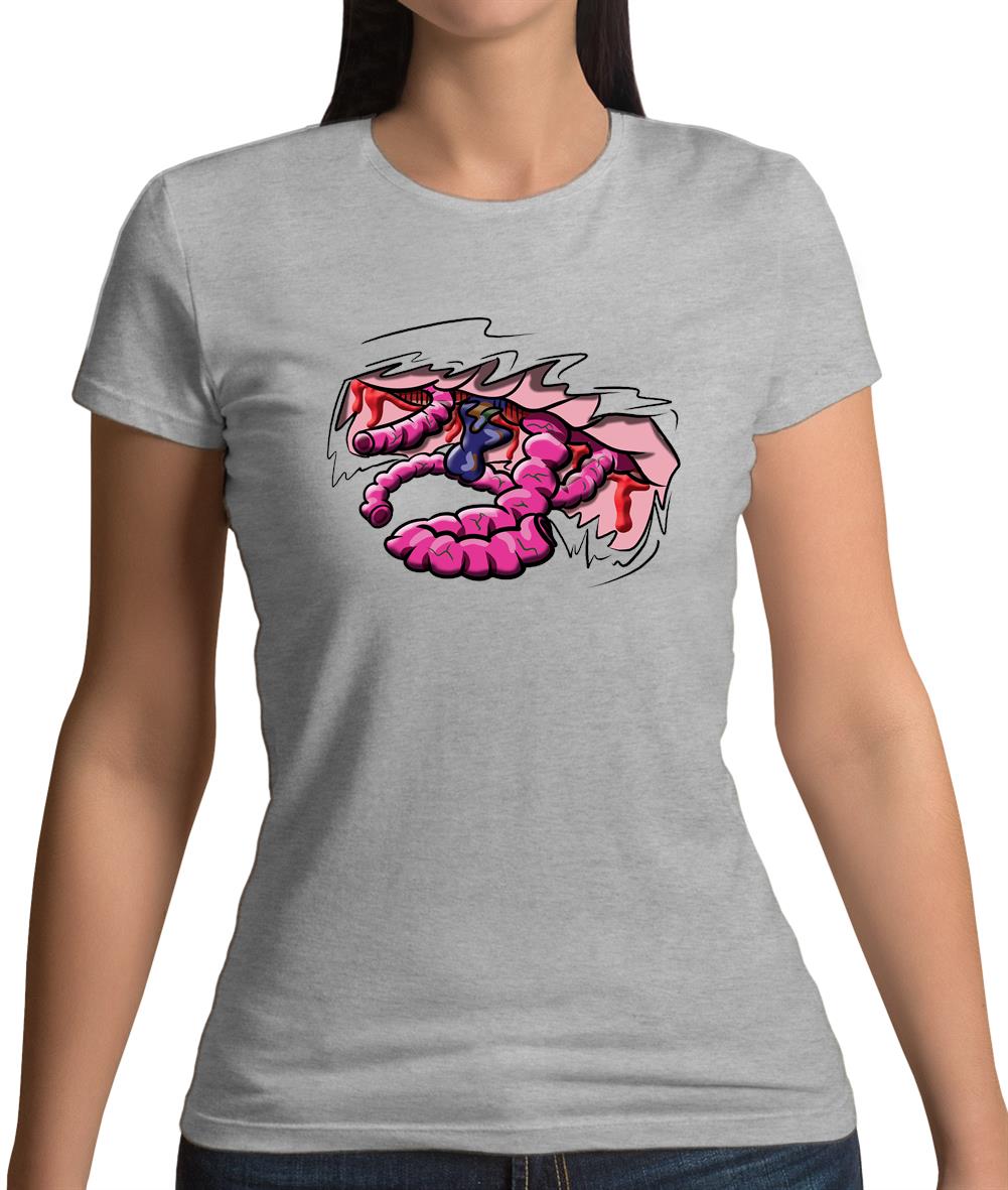 Halloween Guts Womens T-Shirt Halloween Guts Womens T-Shirt