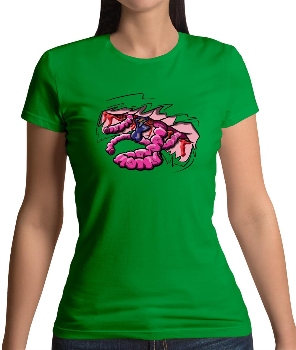 Halloween Guts Womens T-Shirt Halloween Guts Womens T-Shirt