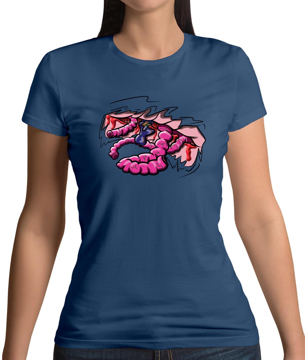 Halloween Guts Womens T-Shirt Halloween Guts Womens T-Shirt