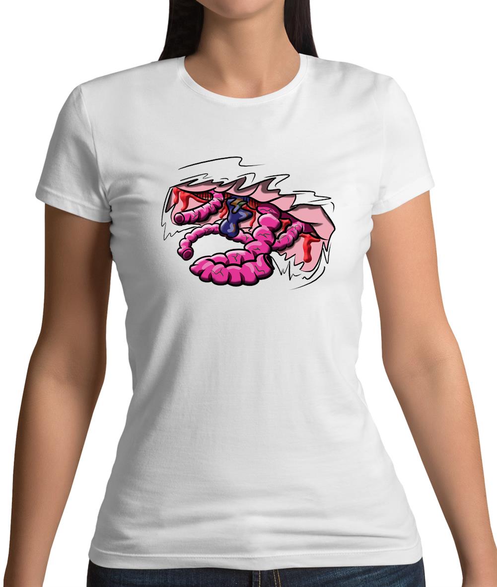 Halloween Guts Womens T-Shirt Halloween Guts Womens T-Shirt
