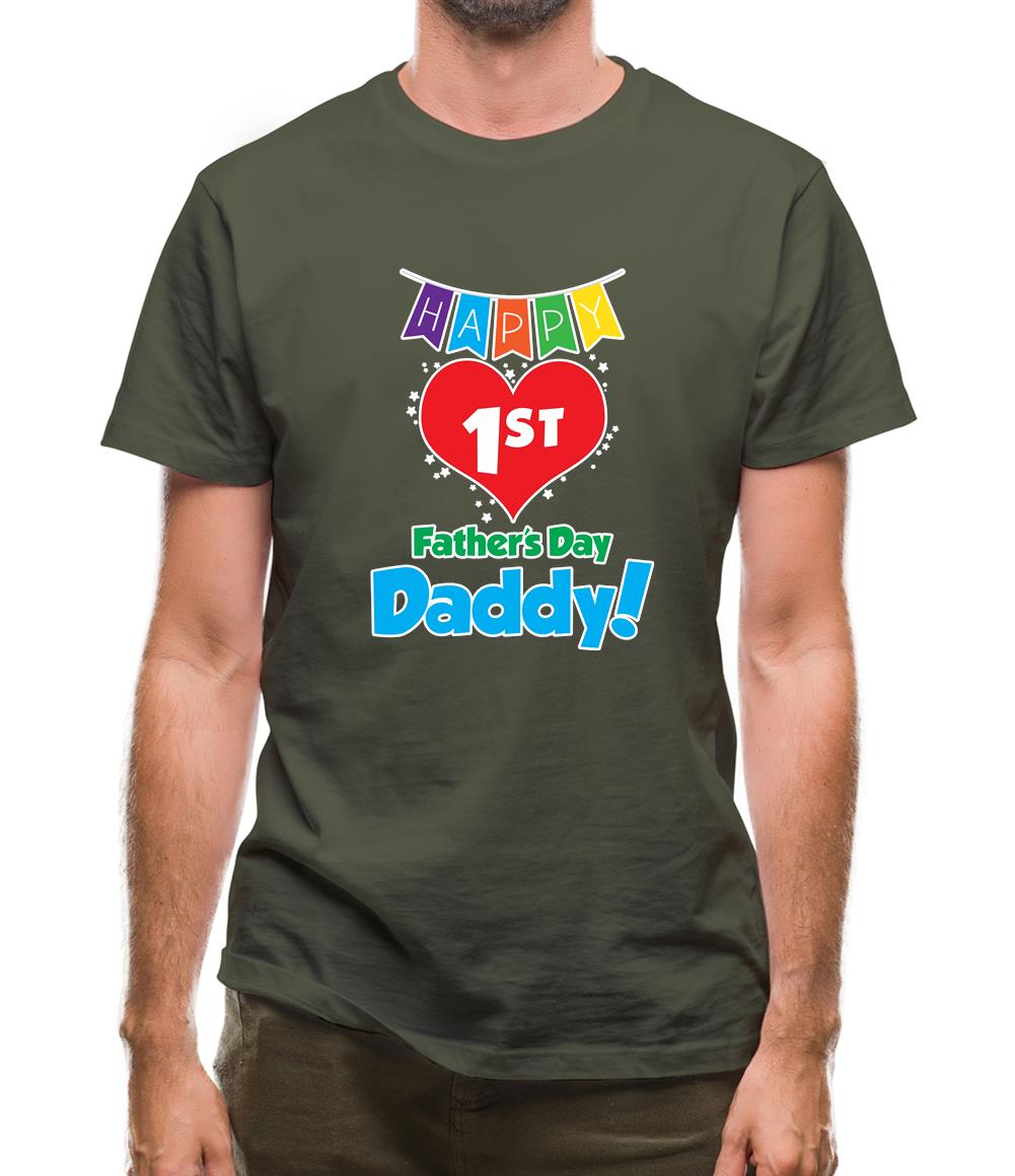 Happy First Fathers Day Mens T-Shirt Happy First Fathers Day Mens T-Shirt
