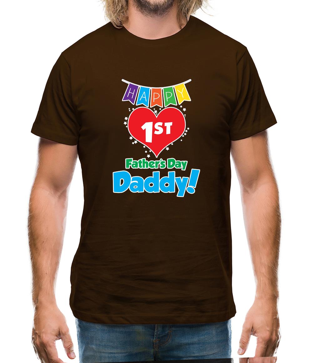 Happy First Fathers Day Mens T-Shirt Happy First Fathers Day Mens T-Shirt