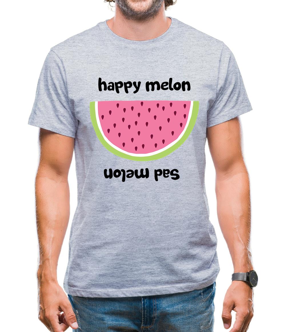 Happy Melon Sad Melon Mens T-Shirt Happy Melon Sad Melon Mens T-Shirt