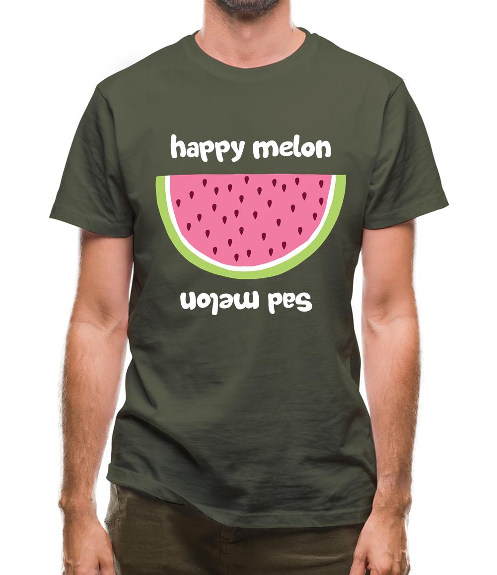Happy Melon Sad Melon Mens T-Shirt Happy Melon Sad Melon Mens T-Shirt