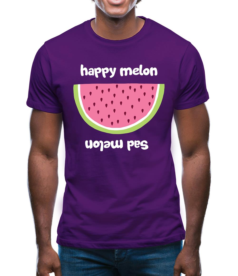 Happy Melon Sad Melon Mens T-Shirt Happy Melon Sad Melon Mens T-Shirt