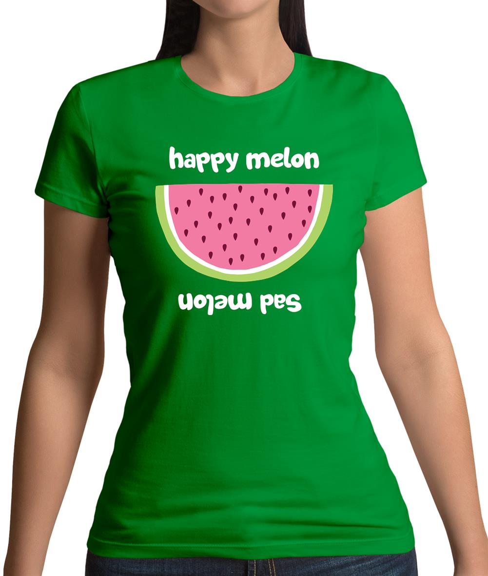 Happy Melon Sad Melon Womens T-Shirt Happy Melon Sad Melon Womens T-Shirt