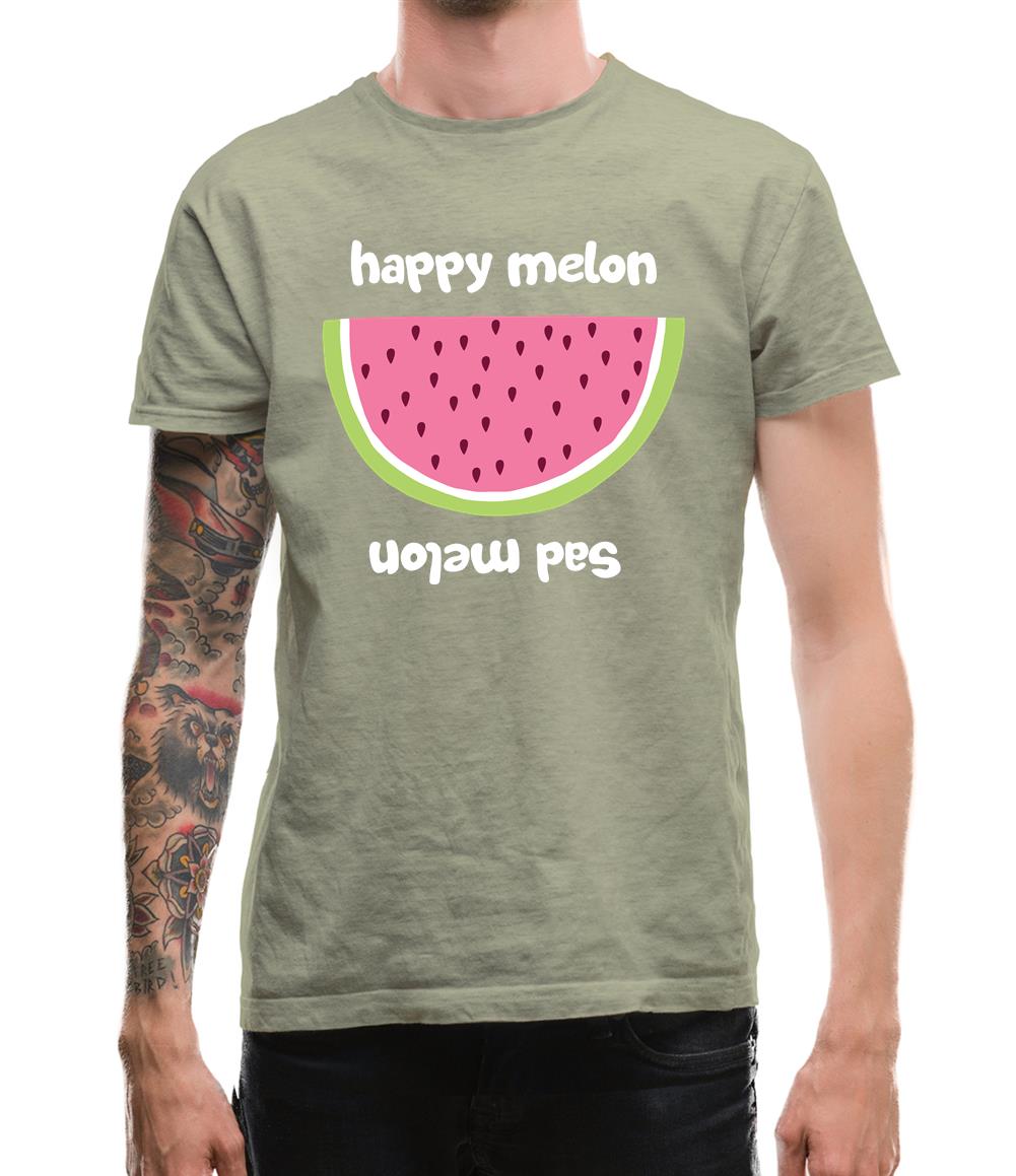 Happy Melon Sad Melon Mens T-Shirt Happy Melon Sad Melon Mens T-Shirt