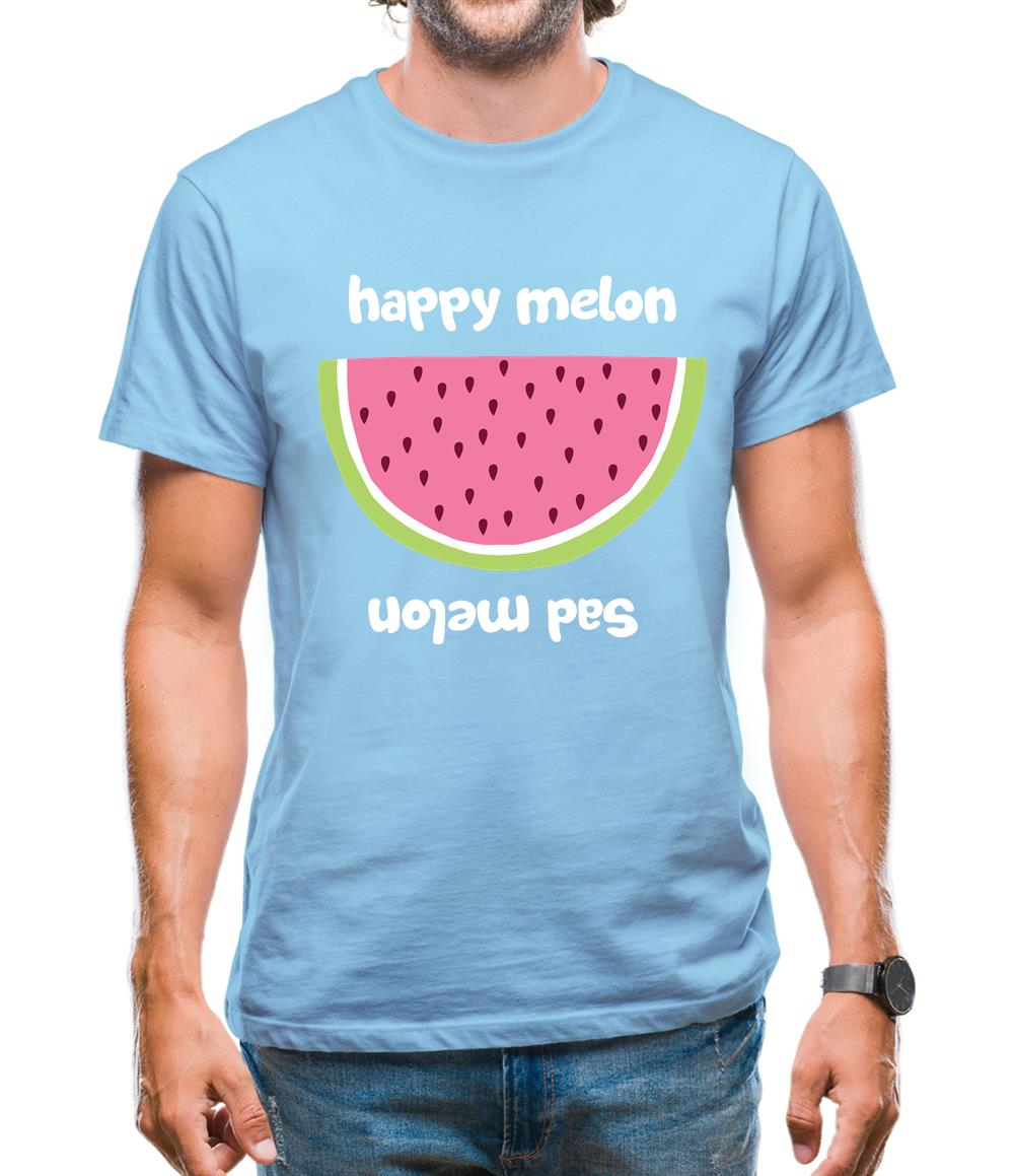 Happy Melon Sad Melon Mens T-Shirt Happy Melon Sad Melon Mens T-Shirt