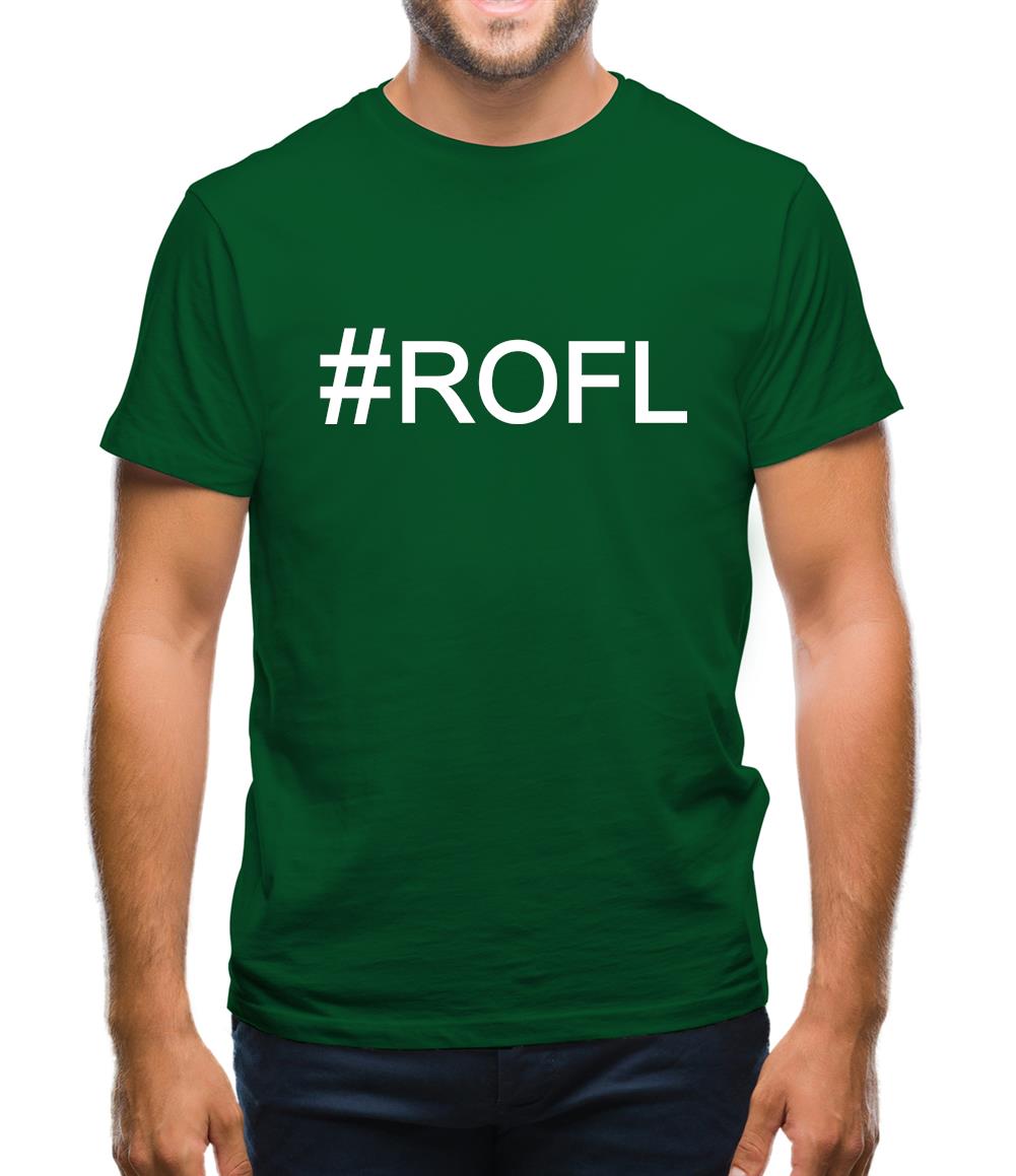 #Rofl (Hashtag) Mens T-Shirt #Rofl (Hashtag) Mens T-Shirt