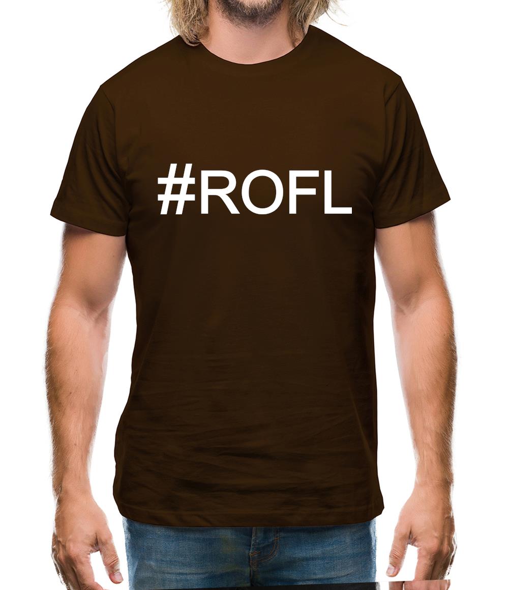 #Rofl (Hashtag) Mens T-Shirt #Rofl (Hashtag) Mens T-Shirt