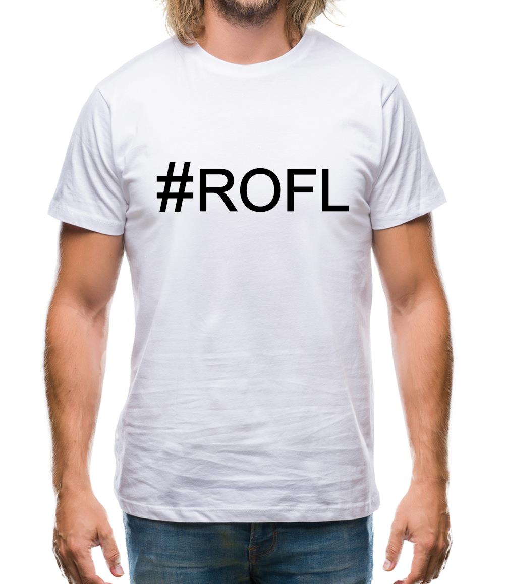 #Rofl (Hashtag) Mens T-Shirt #Rofl (Hashtag) Mens T-Shirt