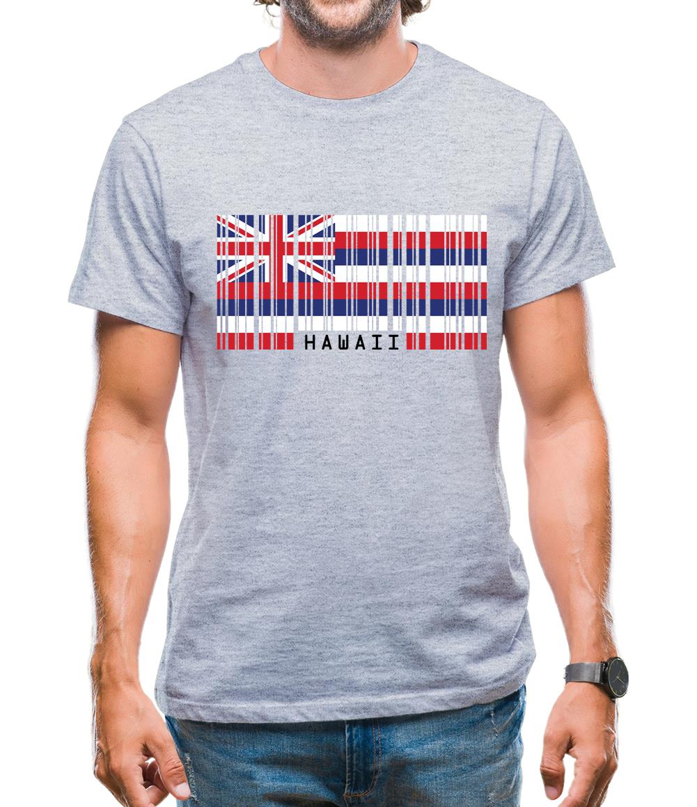 Hawaii Barcode Style Flag Mens T-Shirt Hawaii Barcode Style Flag Mens T-Shirt