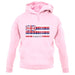 Hawaii Barcode Style Flag unisex hoodie Hawaii Barcode Style Flag unisex hoodie