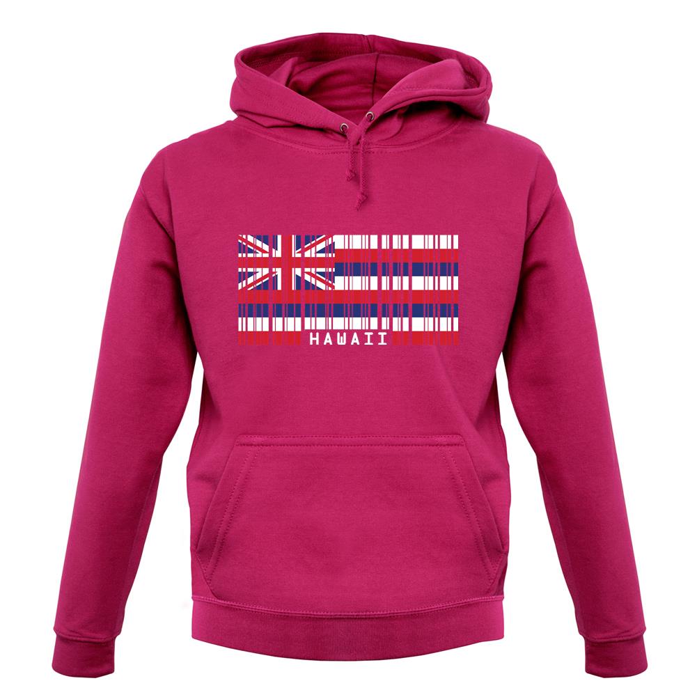 Hawaii Barcode Style Flag unisex hoodie Hawaii Barcode Style Flag unisex hoodie