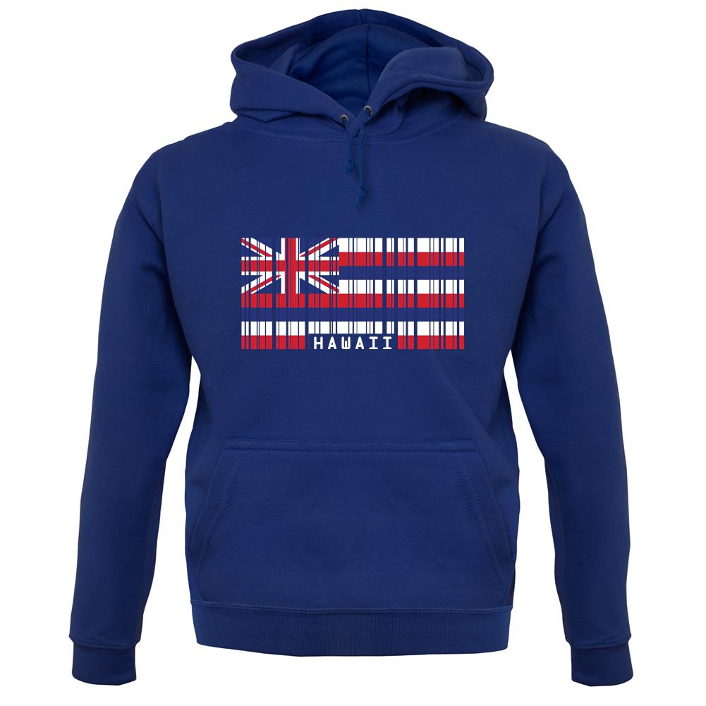 Hawaii Barcode Style Flag unisex hoodie Hawaii Barcode Style Flag unisex hoodie