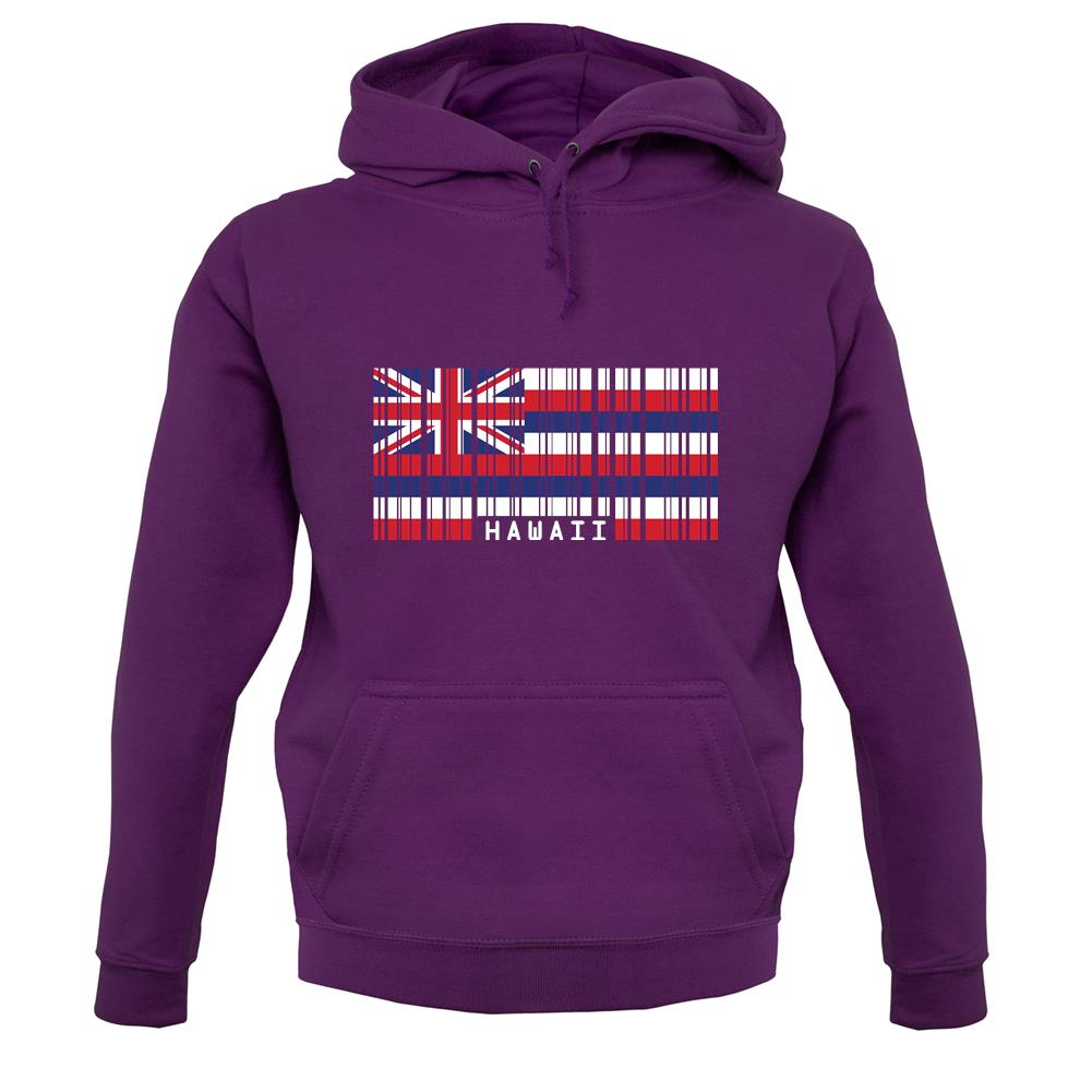 Hawaii Barcode Style Flag unisex hoodie Hawaii Barcode Style Flag unisex hoodie