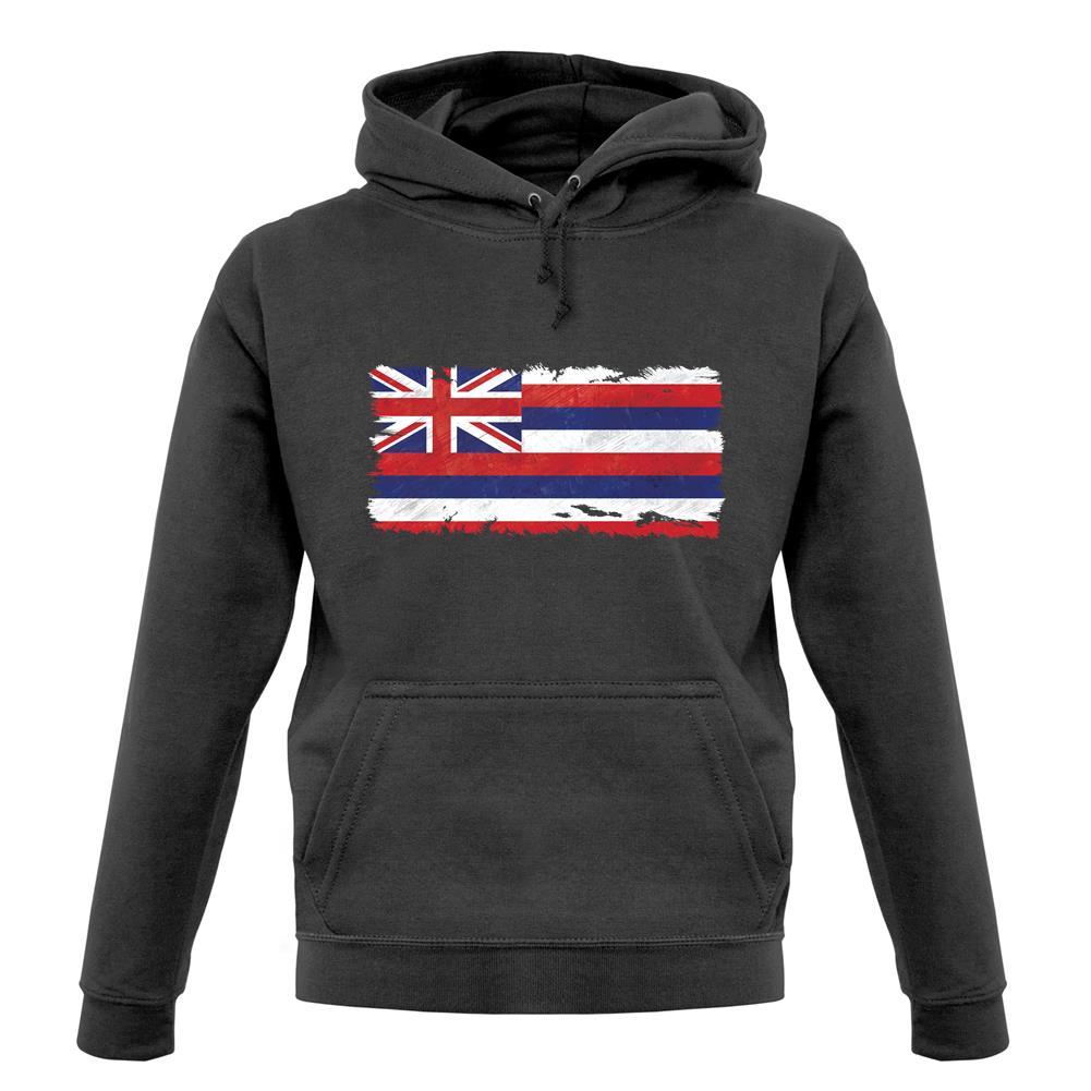 Hawaii Grunge Style Flag unisex hoodie Hawaii Grunge Style Flag unisex hoodie