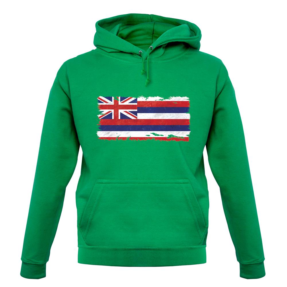 Hawaii Grunge Style Flag unisex hoodie Hawaii Grunge Style Flag unisex hoodie