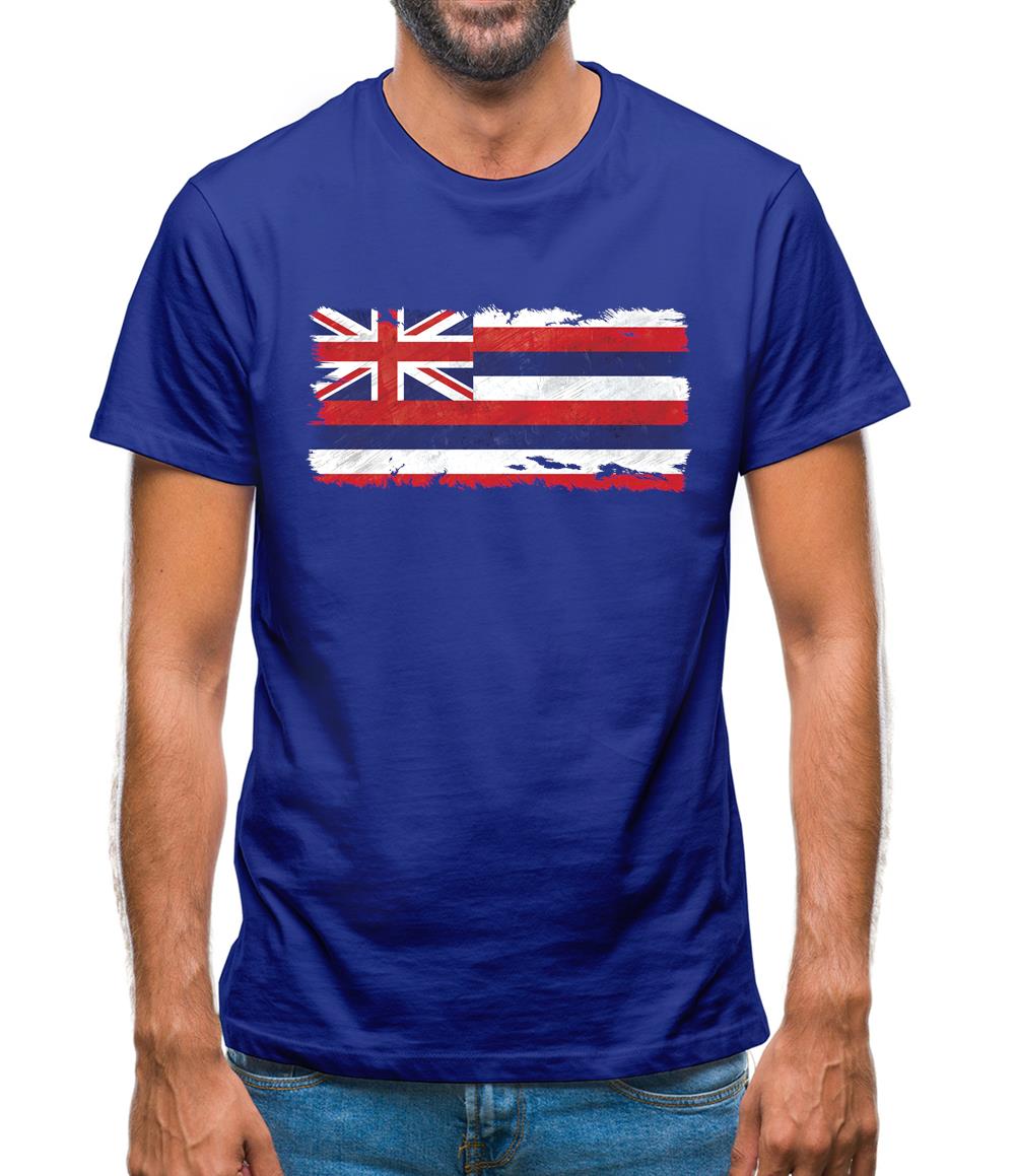Hawaii Grunge Style Flag Mens T-Shirt Hawaii Grunge Style Flag Mens T-Shirt