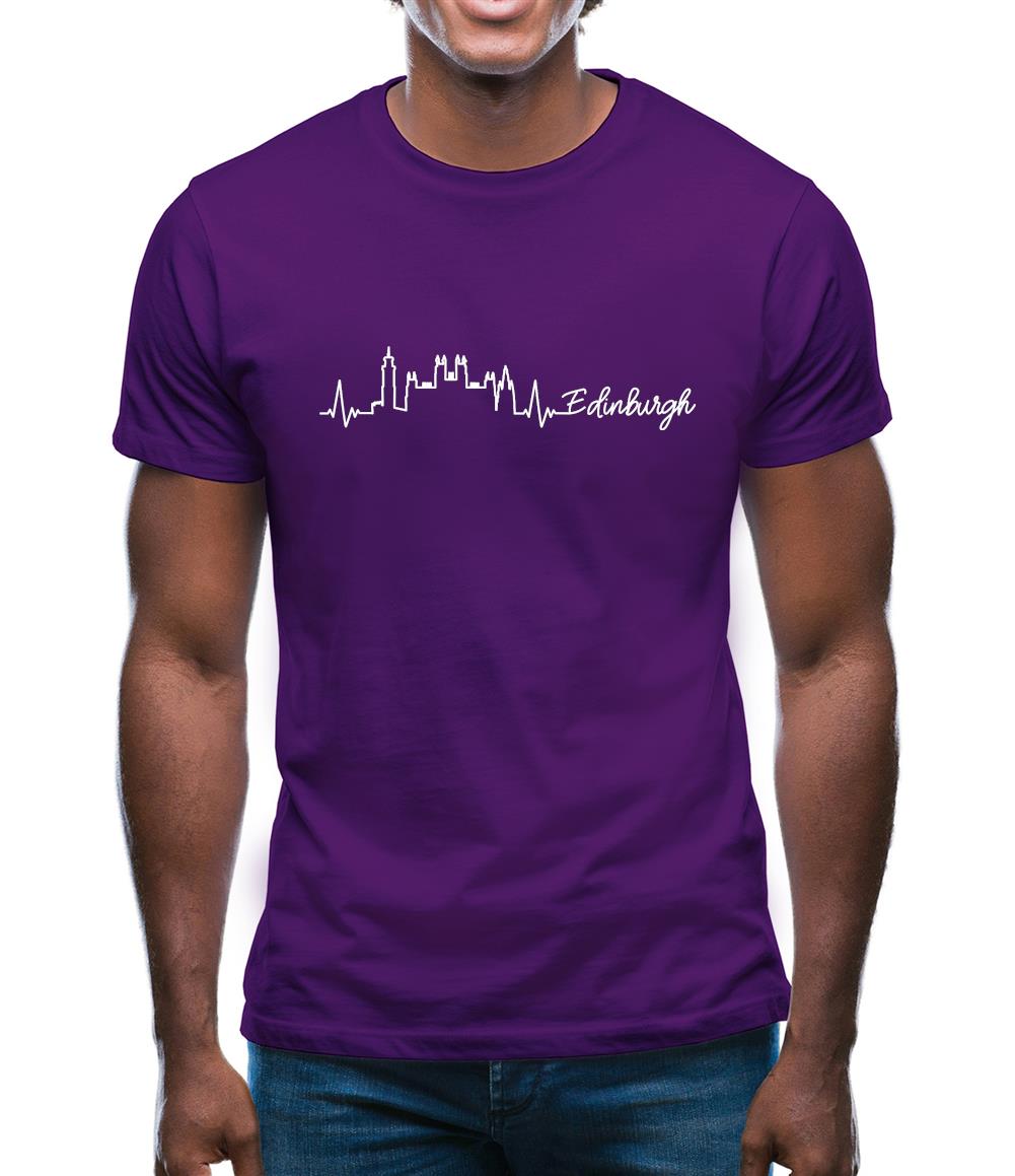 Edinburgh Heartbeat Mens T-Shirt Edinburgh Heartbeat Mens T-Shirt
