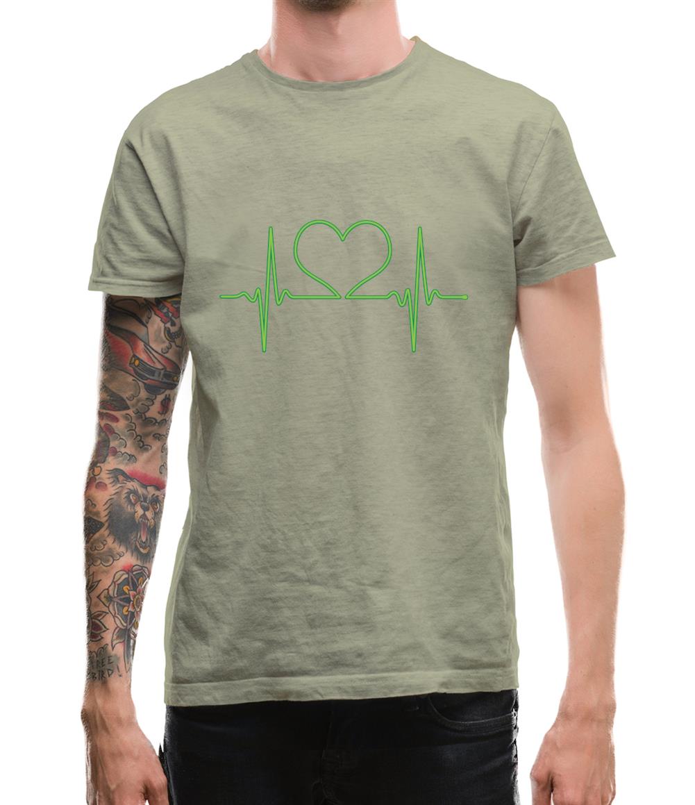Heartbeat Heart Mens T-Shirt Heartbeat Heart Mens T-Shirt