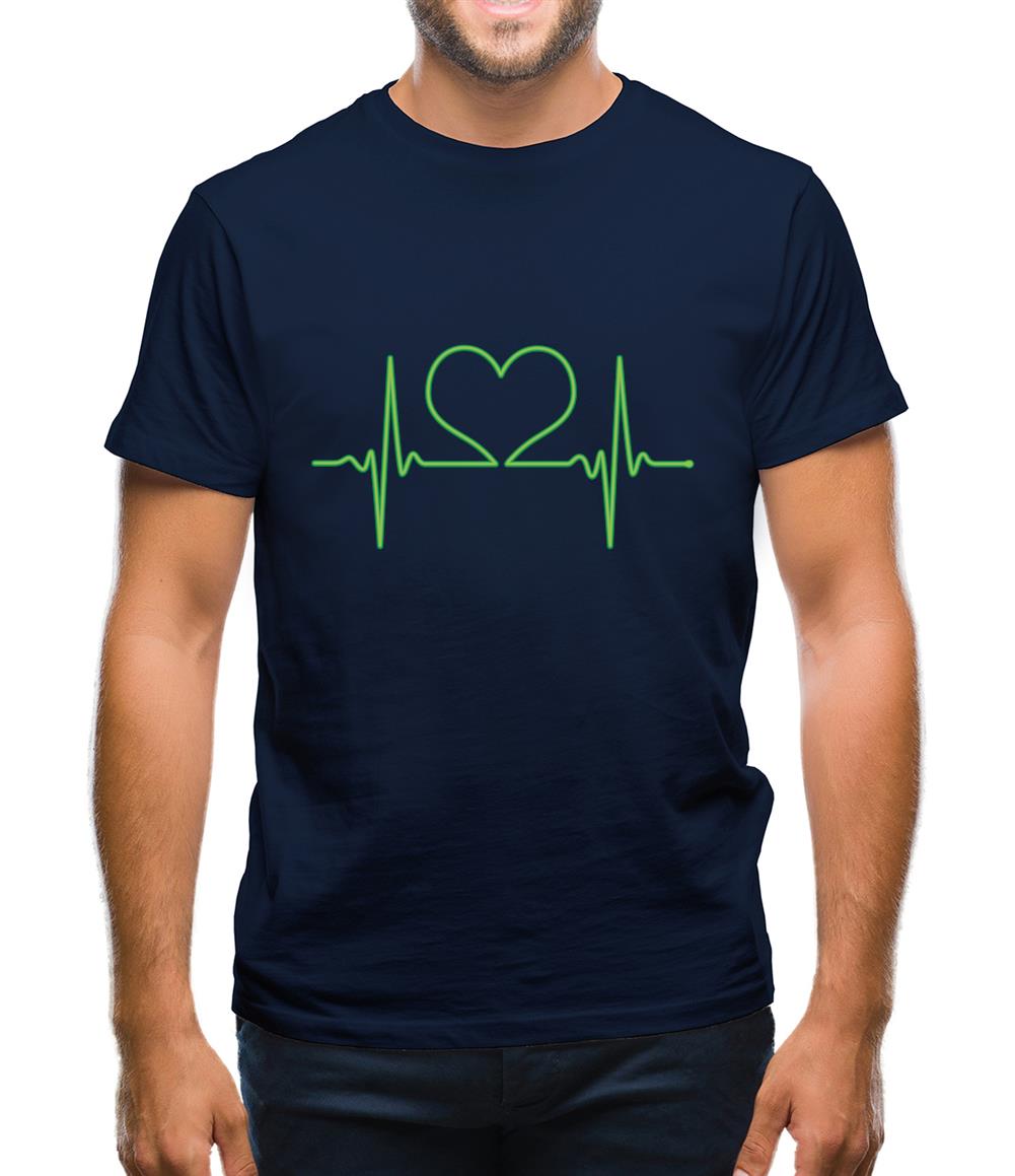 Heartbeat Heart Mens T-Shirt Heartbeat Heart Mens T-Shirt
