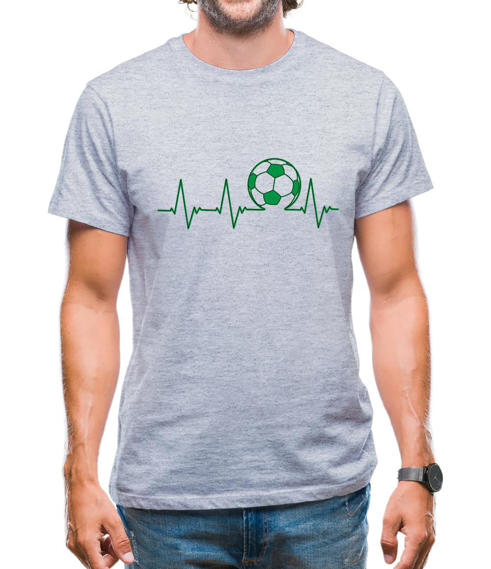 Football Heartbeat Mens T-Shirt Football Heartbeat Mens T-Shirt