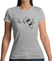 Heart Beat - Snowboarding Womens T-Shirt Heart Beat - Snowboarding Womens T-Shirt