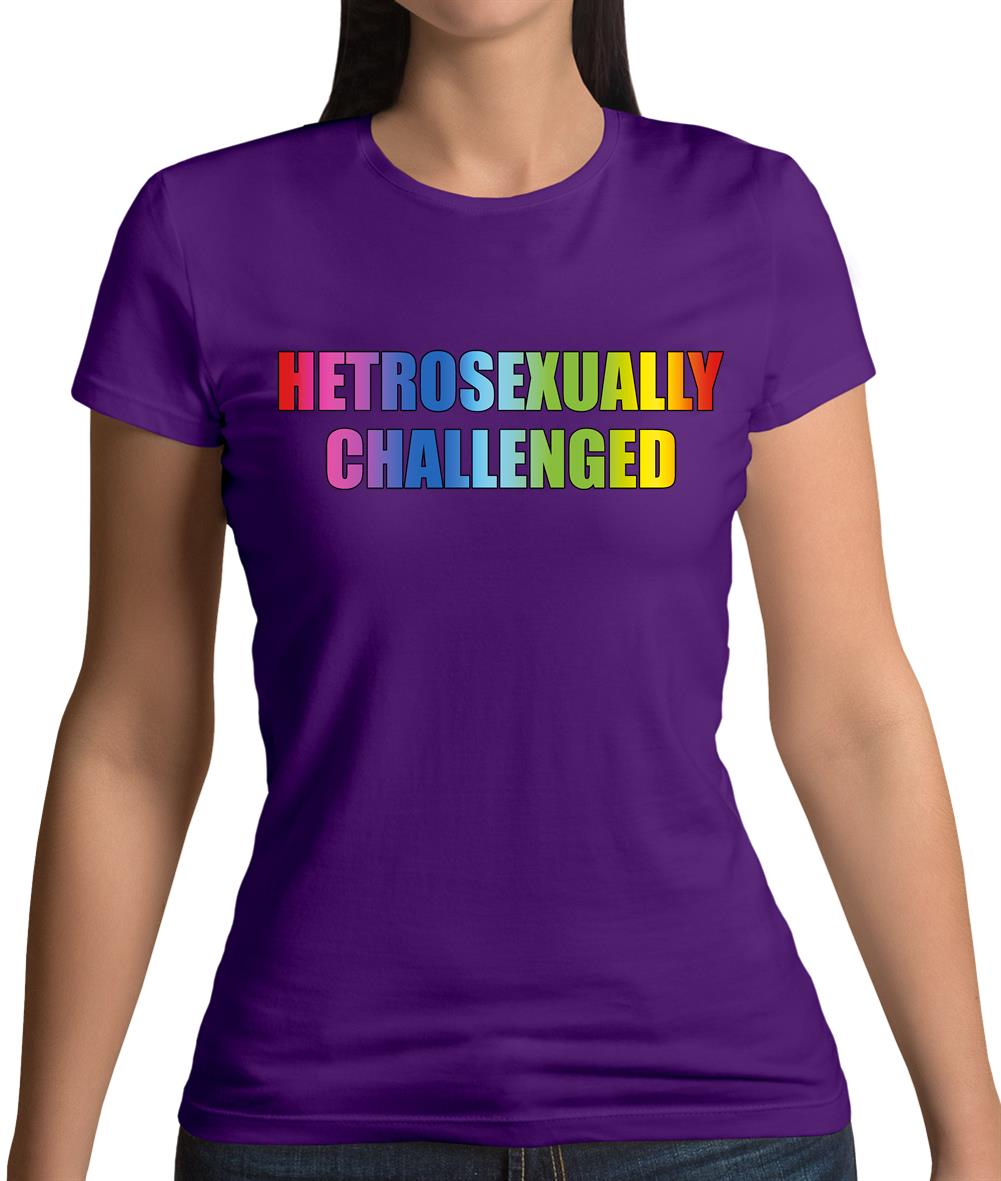 Hetrosexually Challenged Womens T-Shirt Hetrosexually Challenged Womens T-Shirt