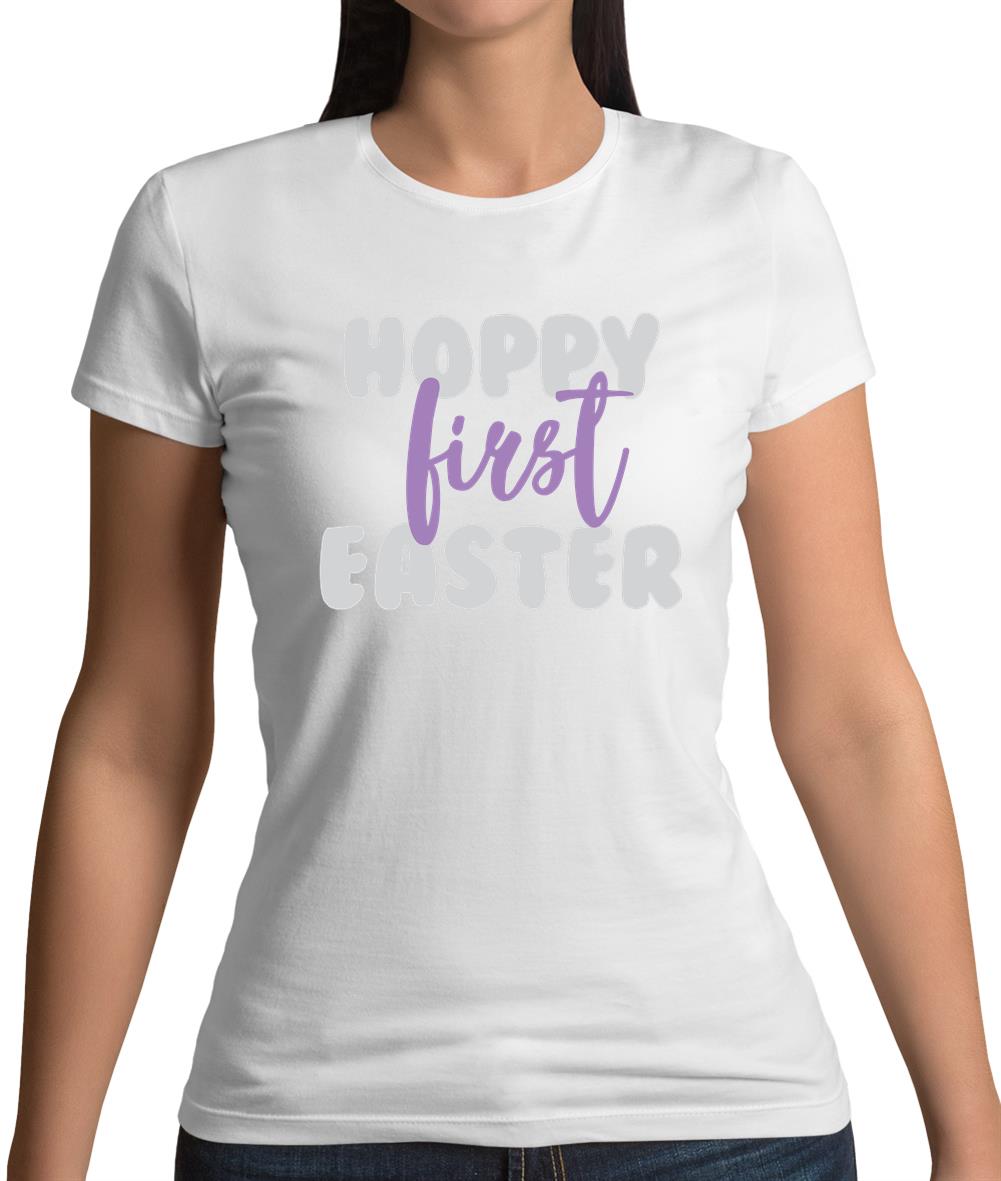 Hoppy First Easter Womens T-Shirt Hoppy First Easter Womens T-Shirt
