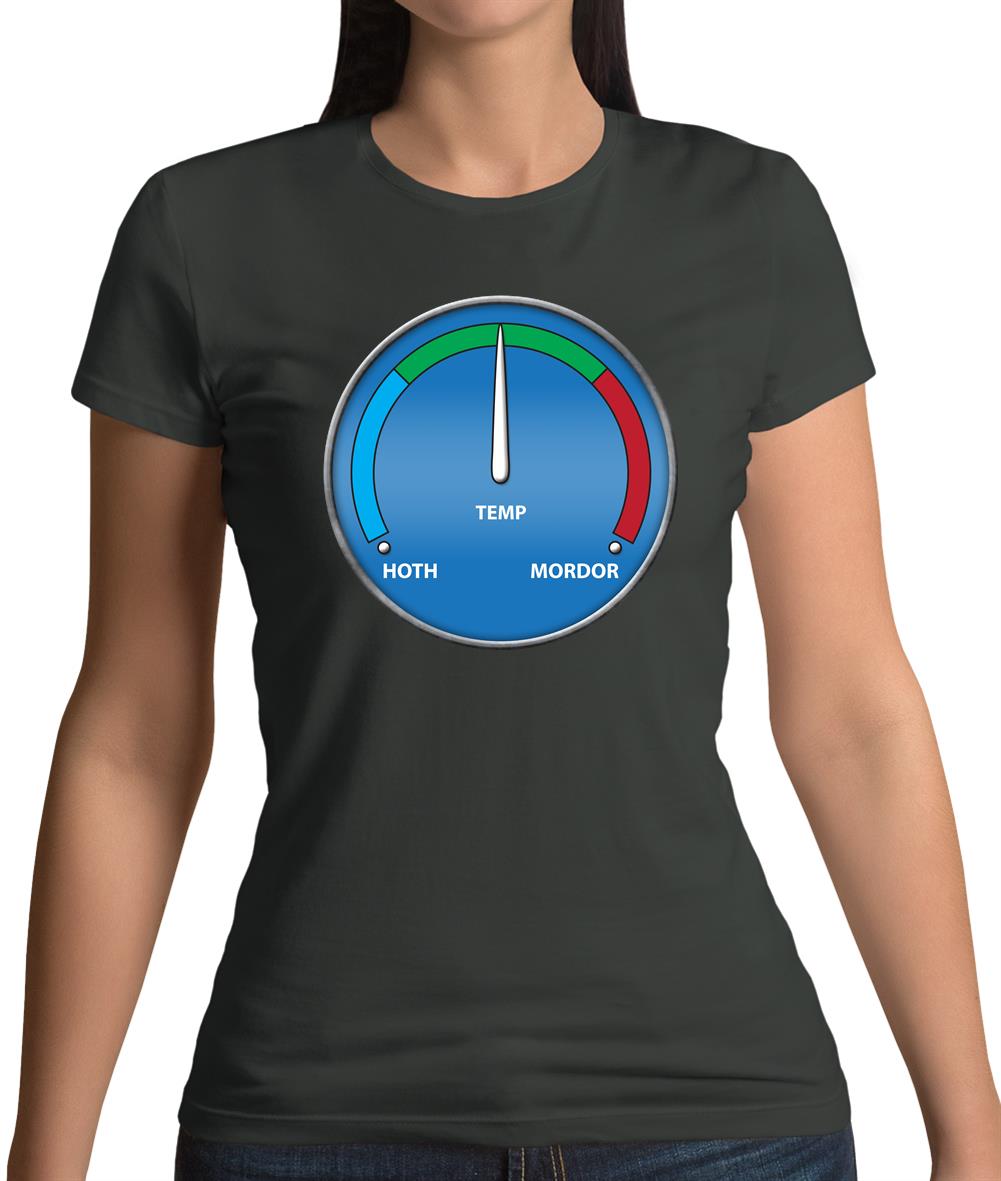 Hoth Mordor Thermostat Womens T-Shirt Hoth Mordor Thermostat Womens T-Shirt