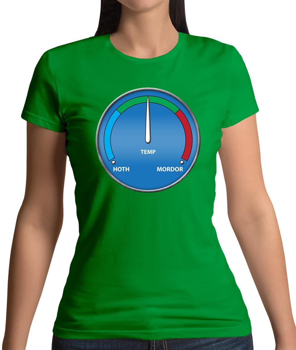 Hoth Mordor Thermostat Womens T-Shirt Hoth Mordor Thermostat Womens T-Shirt