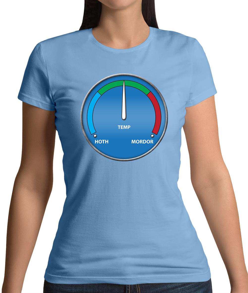 Hoth Mordor Thermostat Womens T-Shirt Hoth Mordor Thermostat Womens T-Shirt