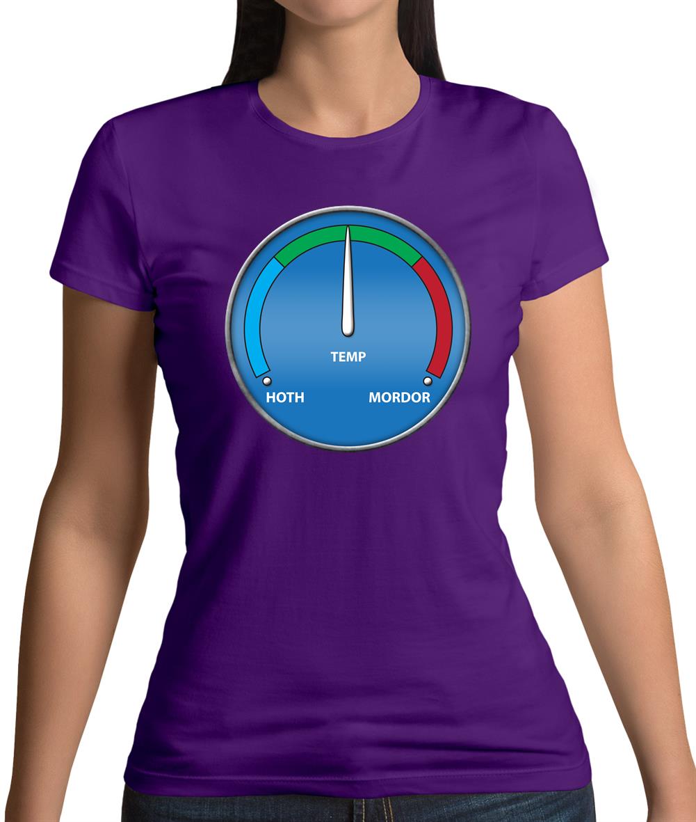 Hoth Mordor Thermostat Womens T-Shirt Hoth Mordor Thermostat Womens T-Shirt