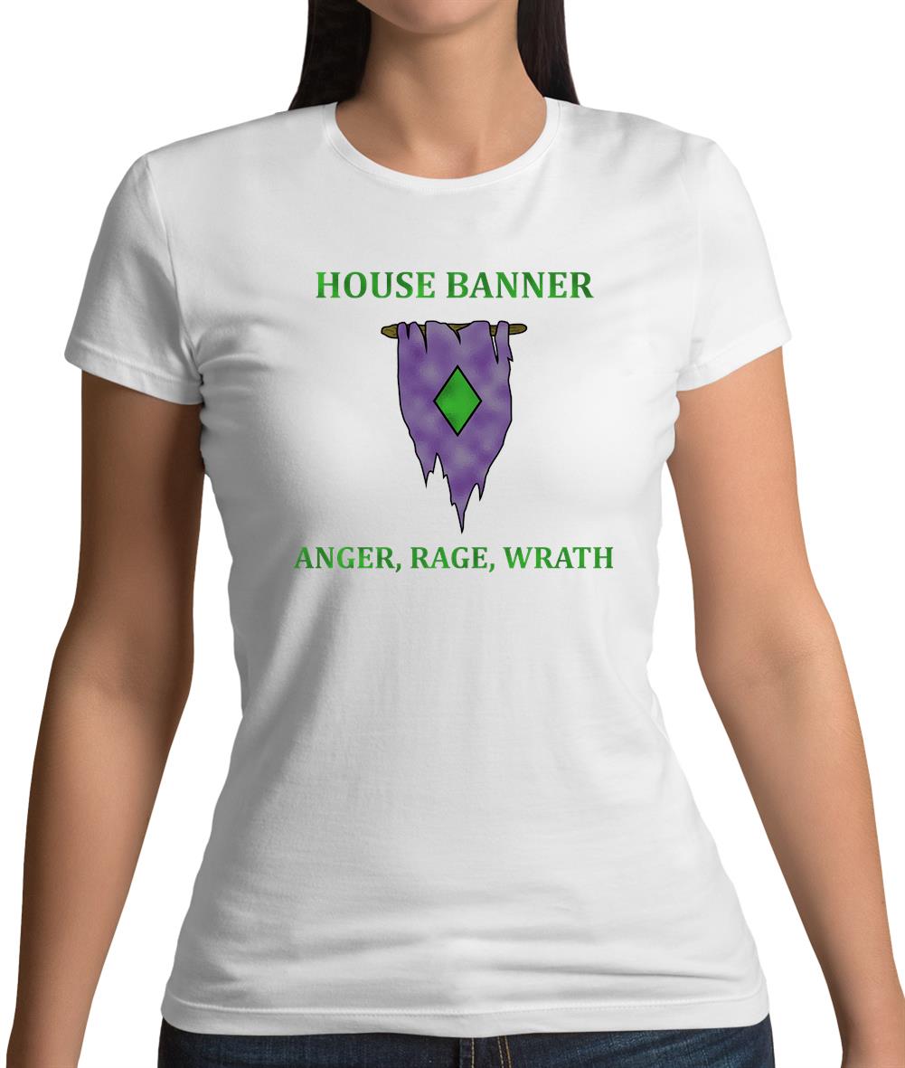 House Banner, Anger Rage Wrath Womens T-Shirt House Banner, Anger Rage Wrath Womens T-Shirt