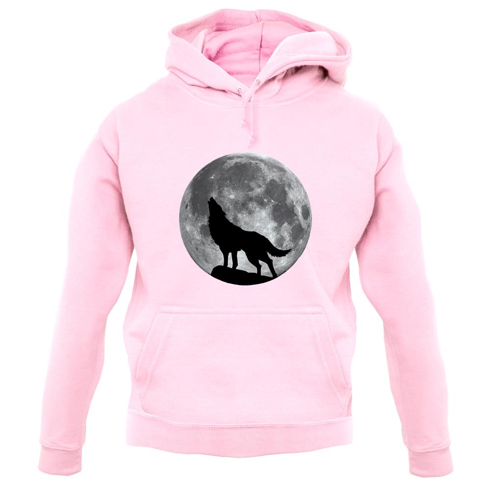 Dressdown Wolf Moon Silhouette Unisex Hoodie Dressdown Wolf Moon Silhouette Unisex Hoodie